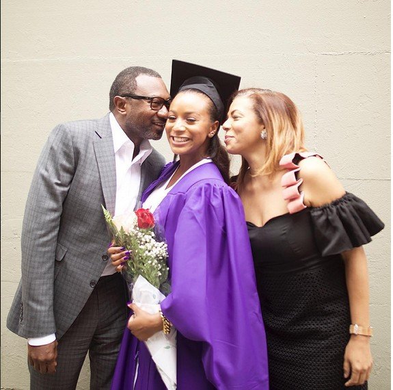 Dj cuppy and her parents