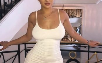 Iulia Valentina in whaite gown