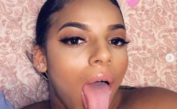 Mikayla Saravia Kkvsh and her long tongue